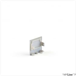 Light Line Endkappe V1-AP-25, metallisiert, 1 Stk.